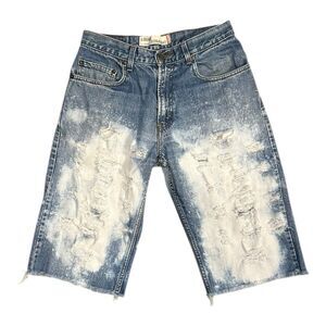 Levi’s 569 Loose Straight Men’s Denim Shorts Size 34 (Actual 31”) Distressed